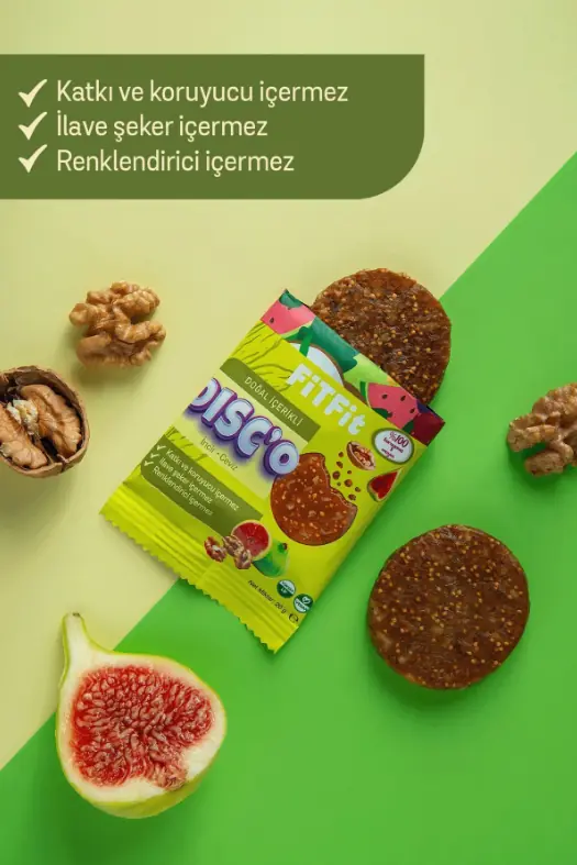 FiTFit Disc'o İncir Ceviz | %100 Doğal Meyve & Kuruyemiş | İlave