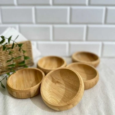 6'lı Çerezlik Bambu 