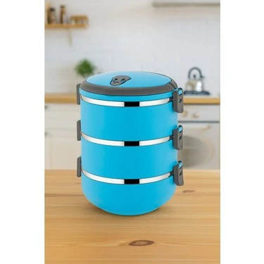 Freshbox 3 Katlı Sızdırmaz Yemek Termosu Sefer Tası 1,8 Lt