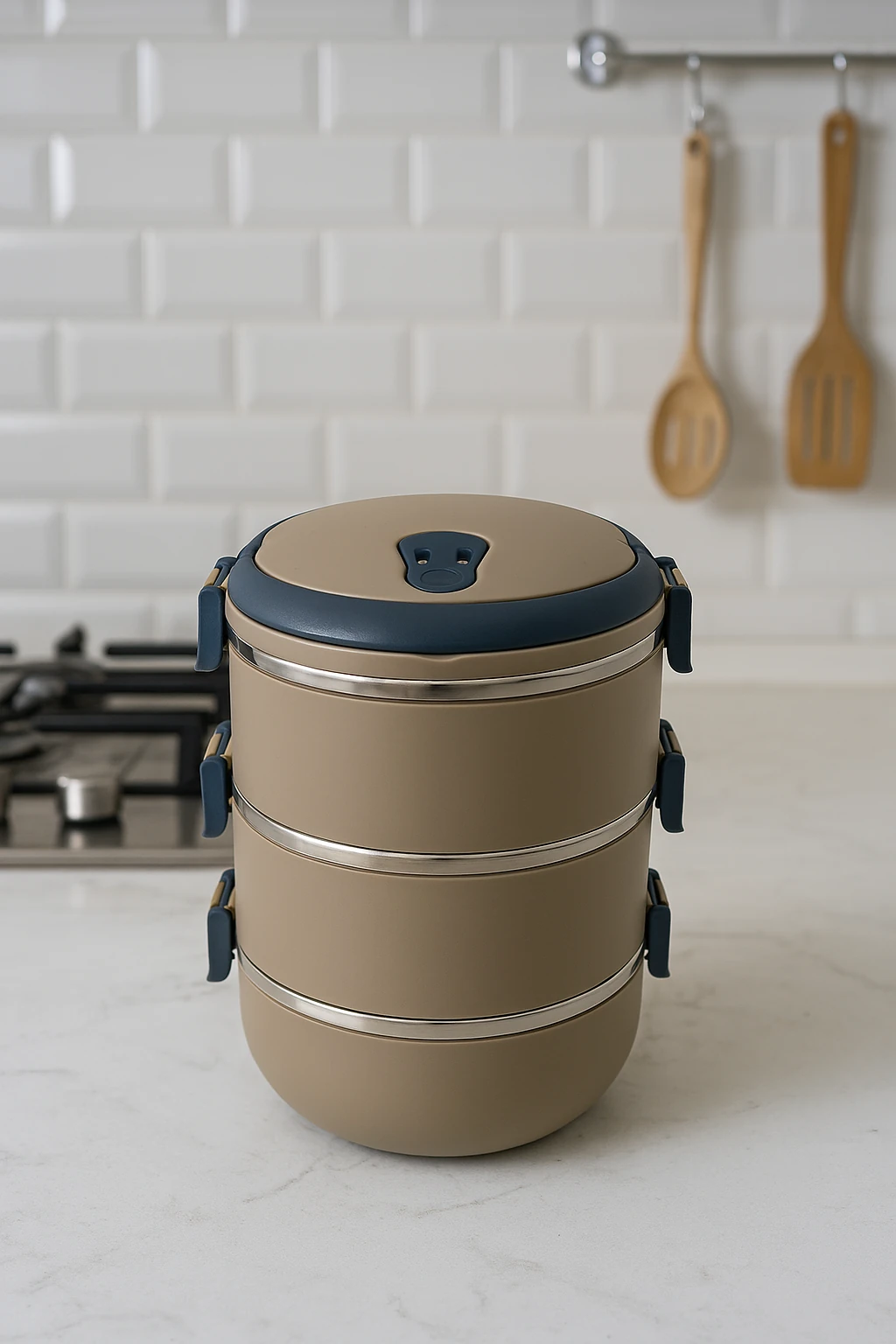 Freshbox 3 Katlı Sızdırmaz Yemek Termosu Sefer Tası 1,8 Lt 6 ADET