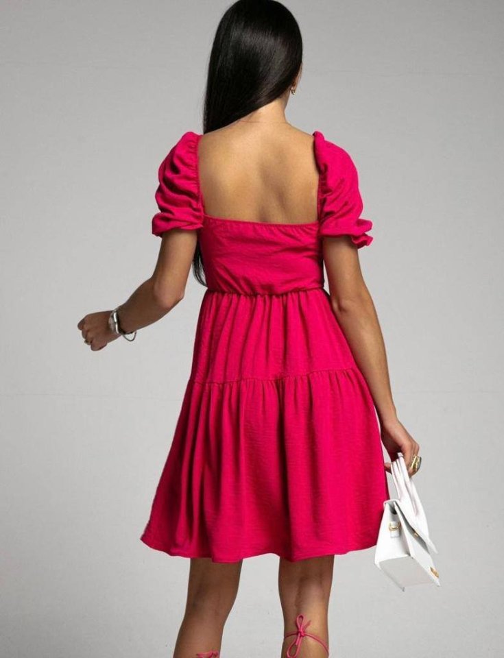 Kadın Aerobin Kumaş Büzgü Detaylı Fırsat ürün Mini Elbise