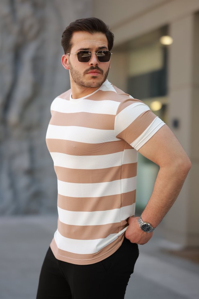 Erkek çift Renk Pamuklu örme Kumaş Kısa Kollu T-shirt