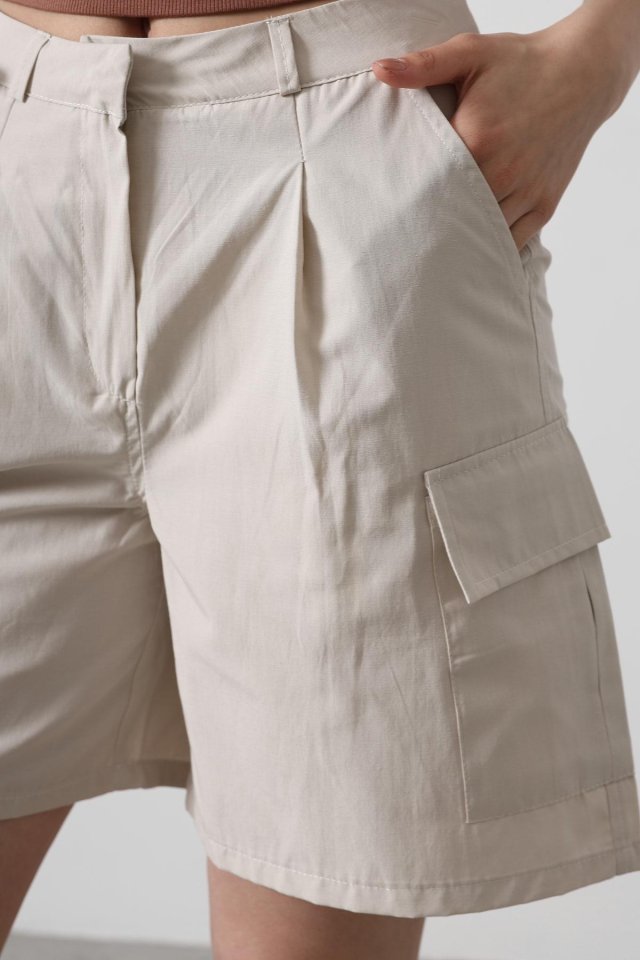 Cargo Cepli Şort - Taş