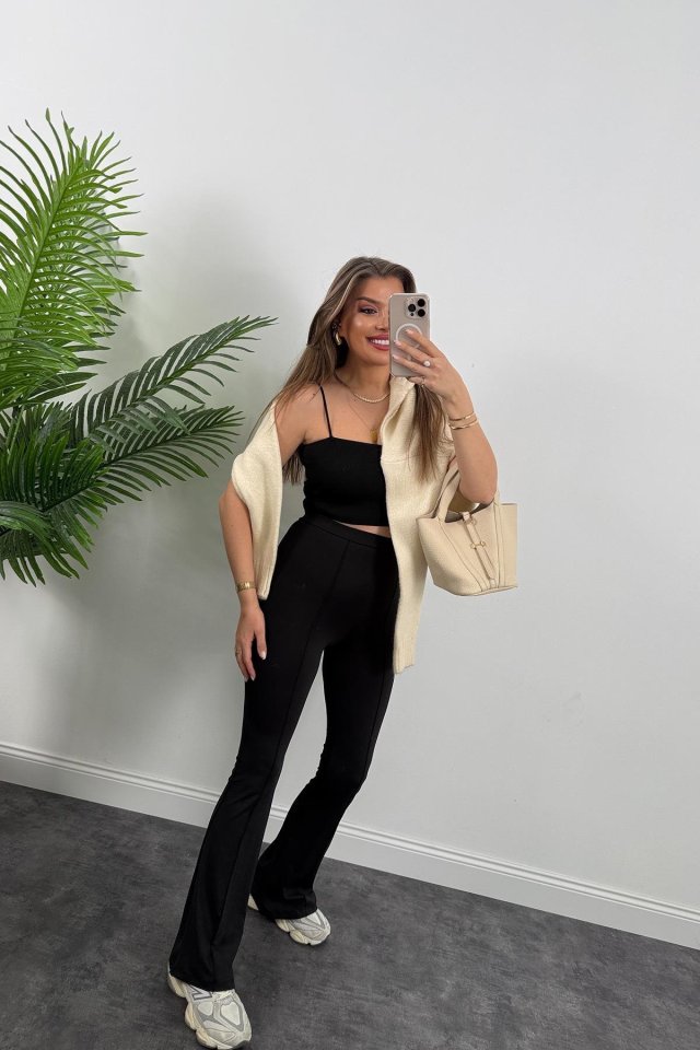 Kadın Amazon Kumaş çımalı Tayt