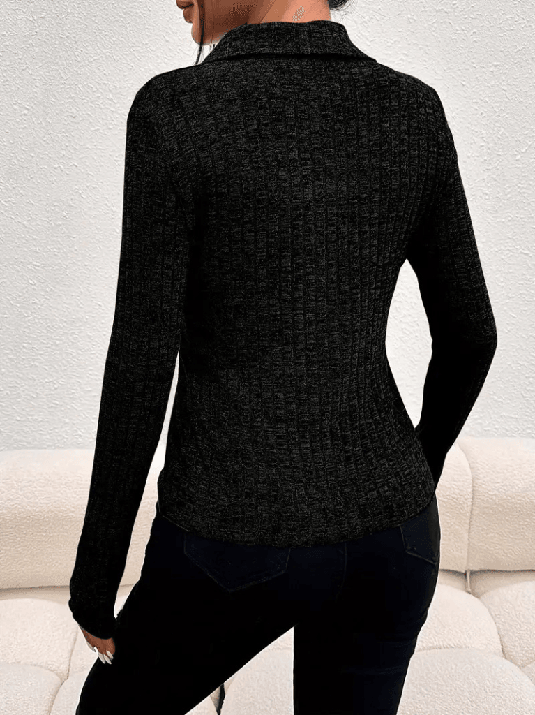 Kadın Uzun Kollu Yakalı önden Düğmeli Kısa Ceket