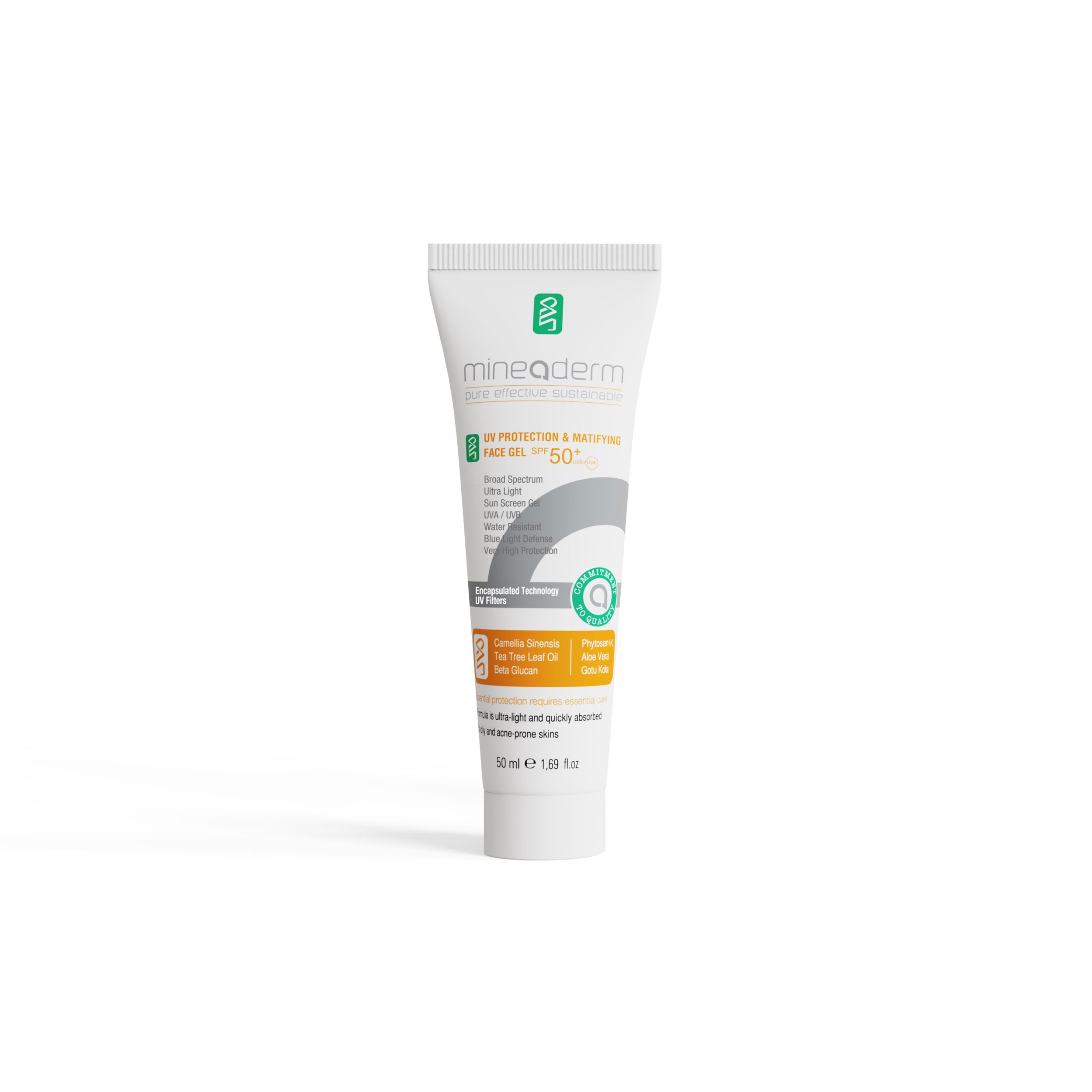 UV PROTECTION & MATIFYING FACE GEL SPF 50+ UVB+UVA