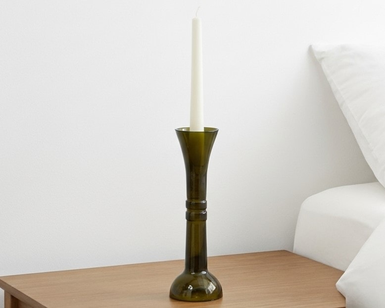 Emerald Flame – El Yapımı Cam Şamdan