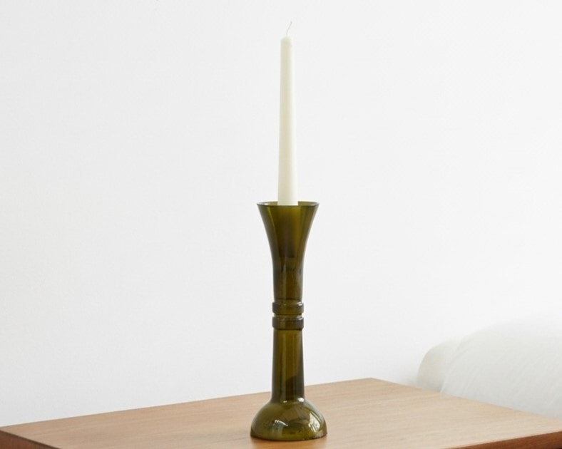 Emerald Flame – El Yapımı Cam Şamdan