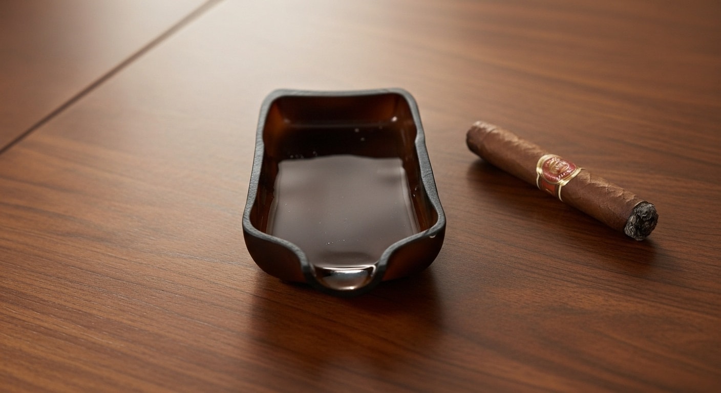 Cigar Rest – El Yapımı Cam Puro Küllük