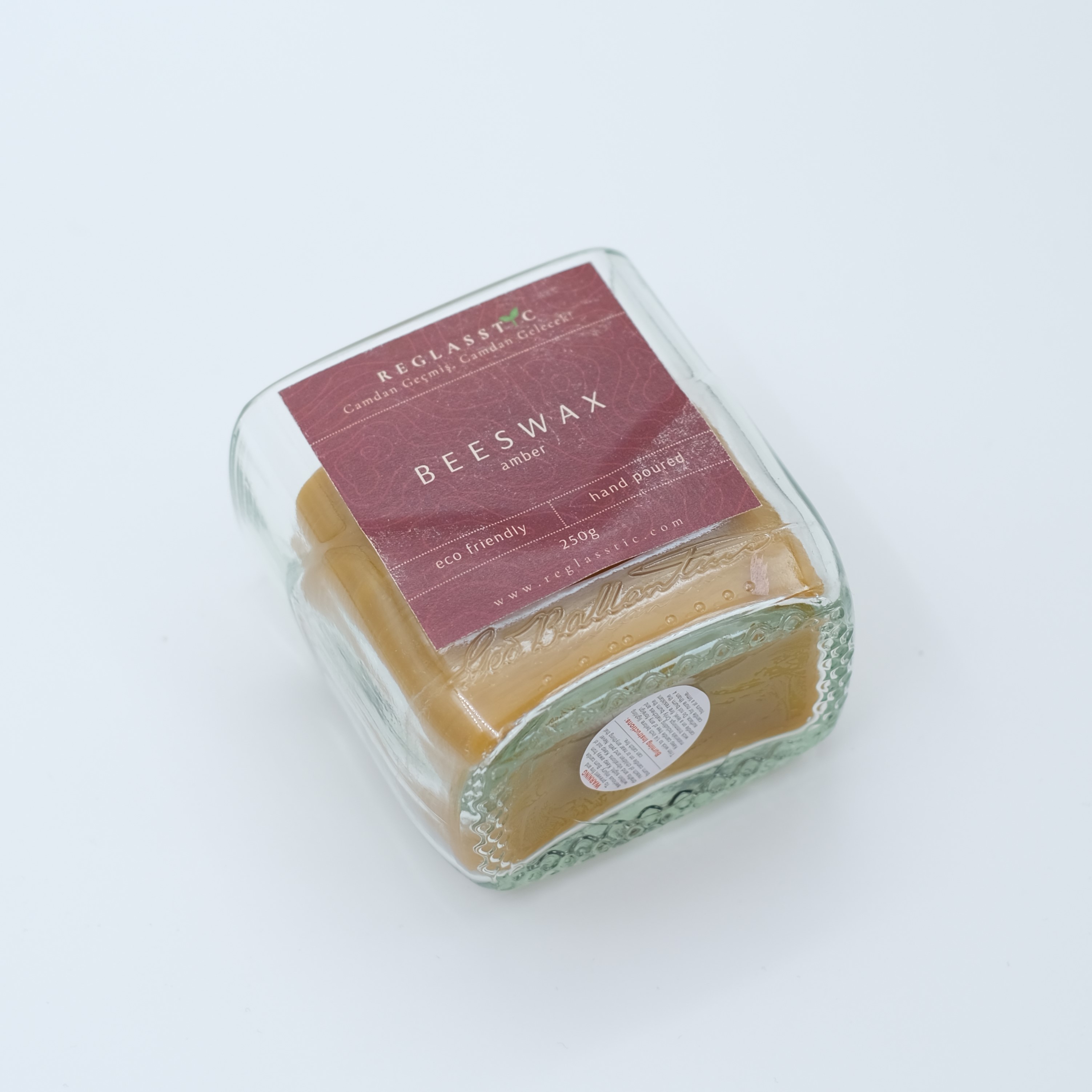 Balmumu: Amber Esanslı - 250 gr - Upcycle Cam 