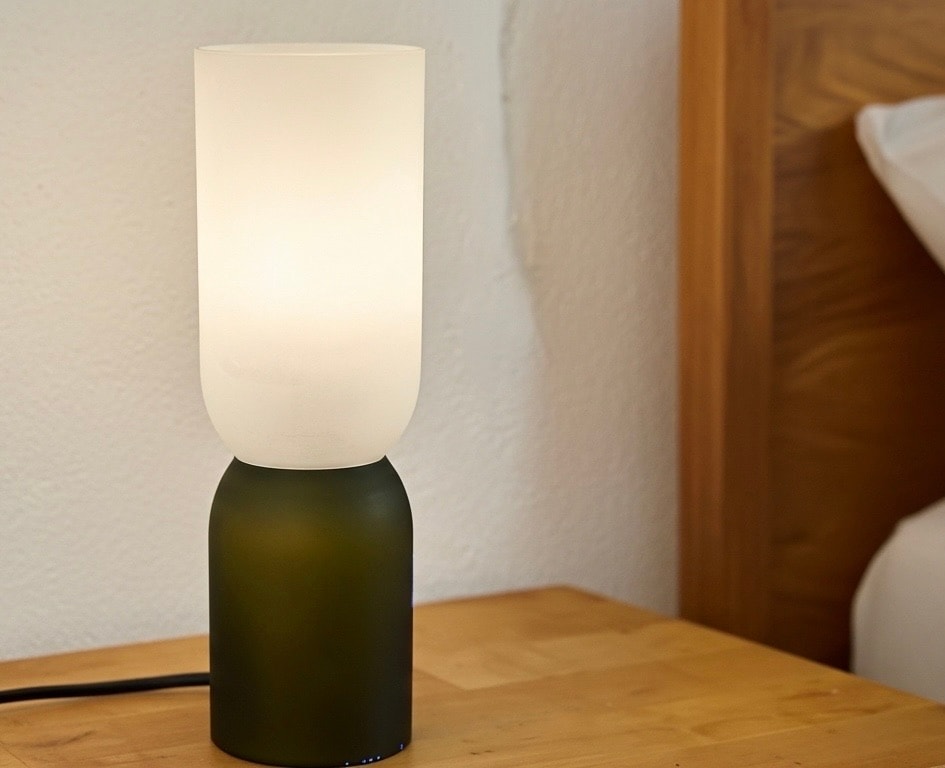 Luma Duo – Upcycle El Yapımı Cam Masa Lambası