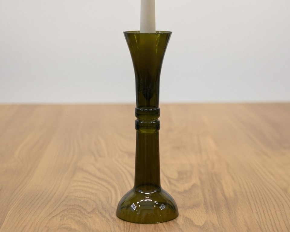 Emerald Flame – El Yapımı Cam Şamdan