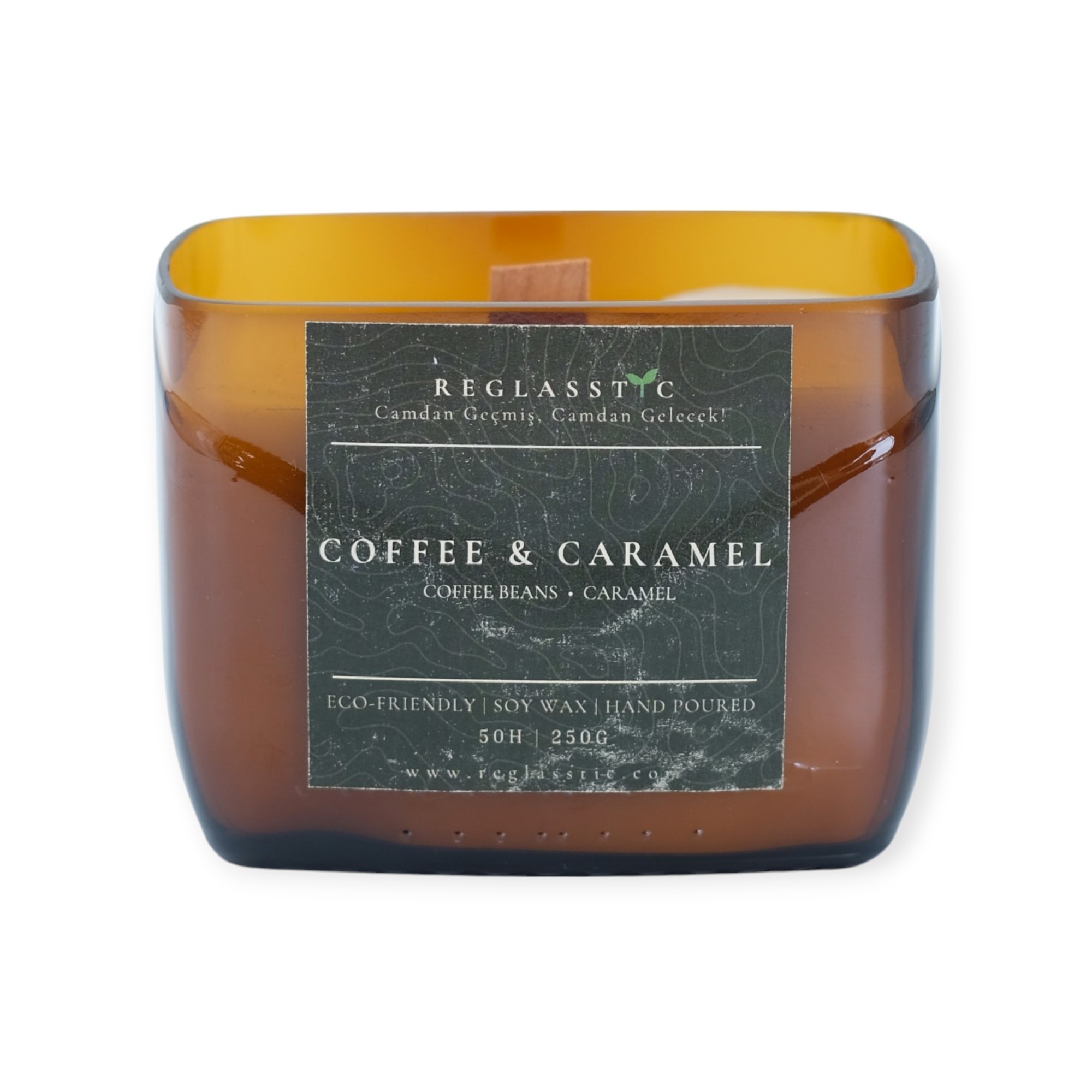 Soy Wax Mum - Coffee Caramel 250 gr - Upcycle Cam