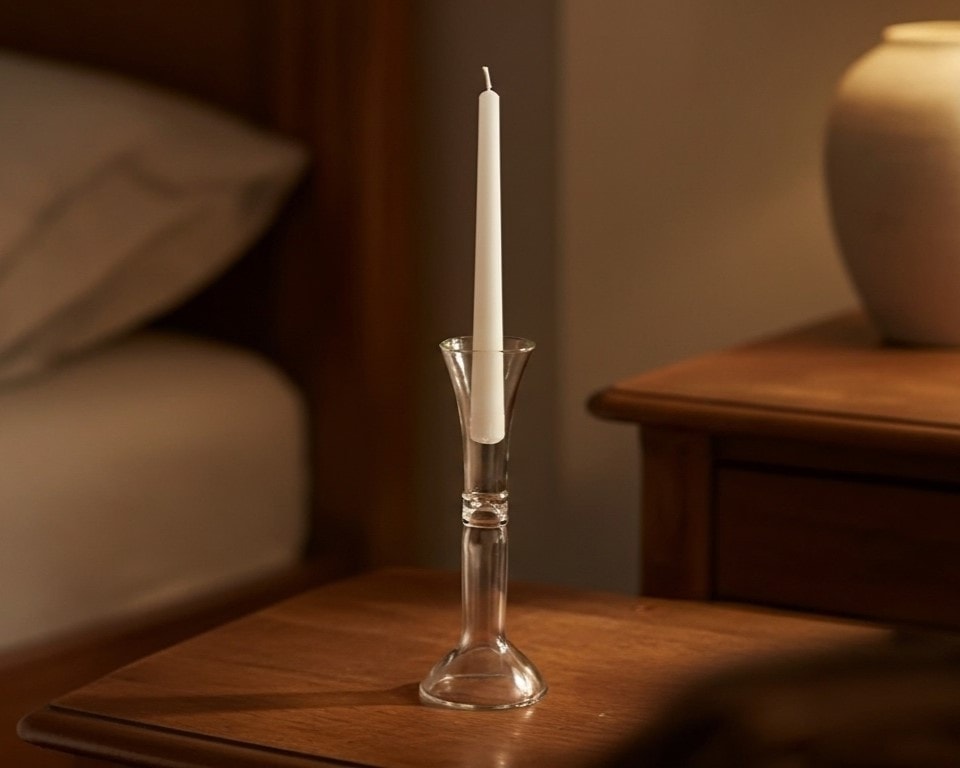 Crystal Glow – El Yapımı Cam Şamdan