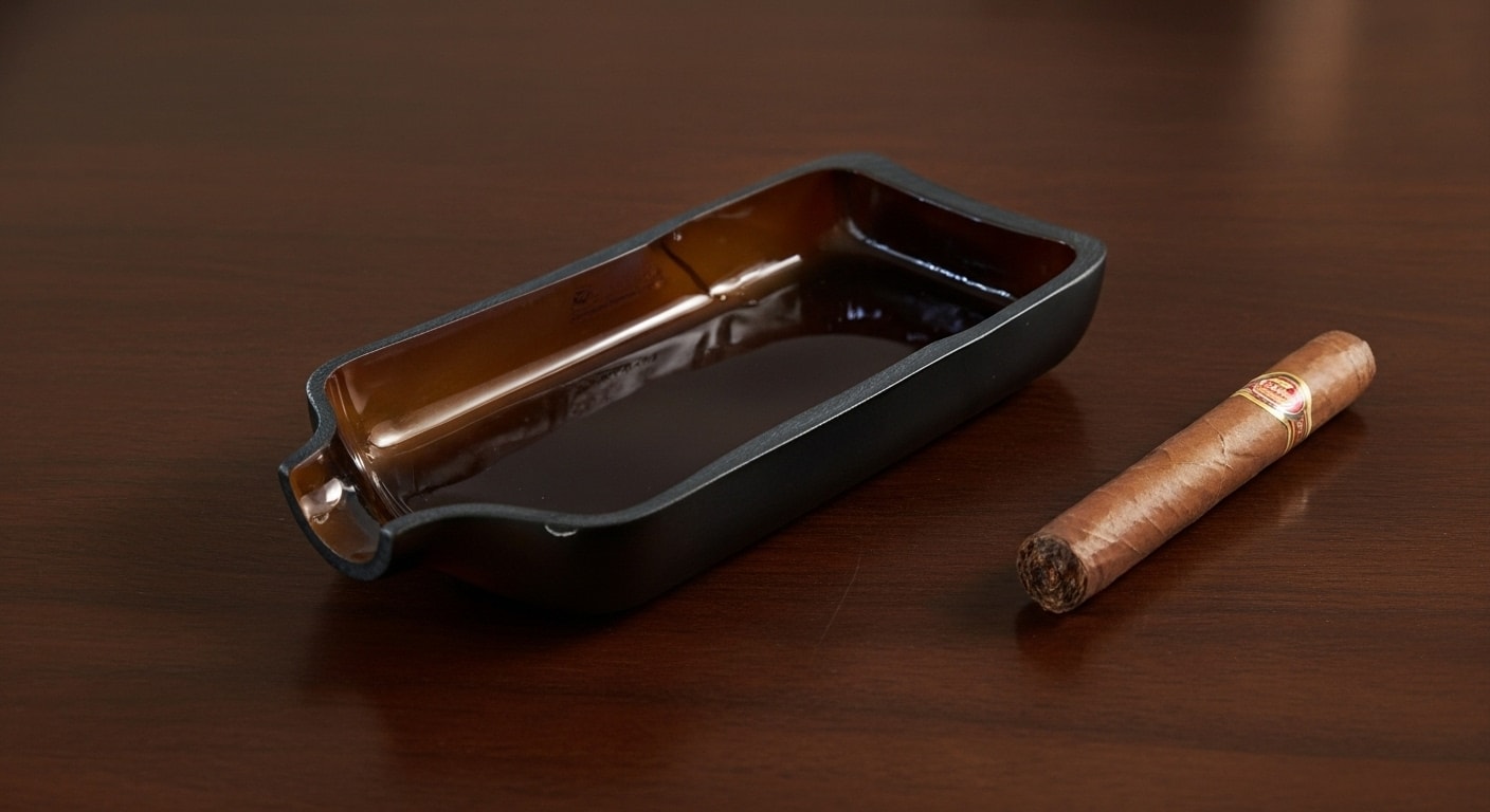 Cigar Rest – El Yapımı Cam Puro Küllük
