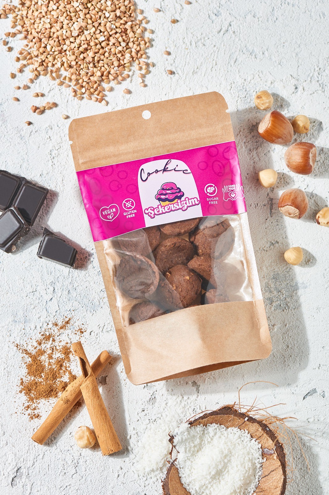 ŞEKERSİZİM VEGAN GLUTENSİZ COOKİE