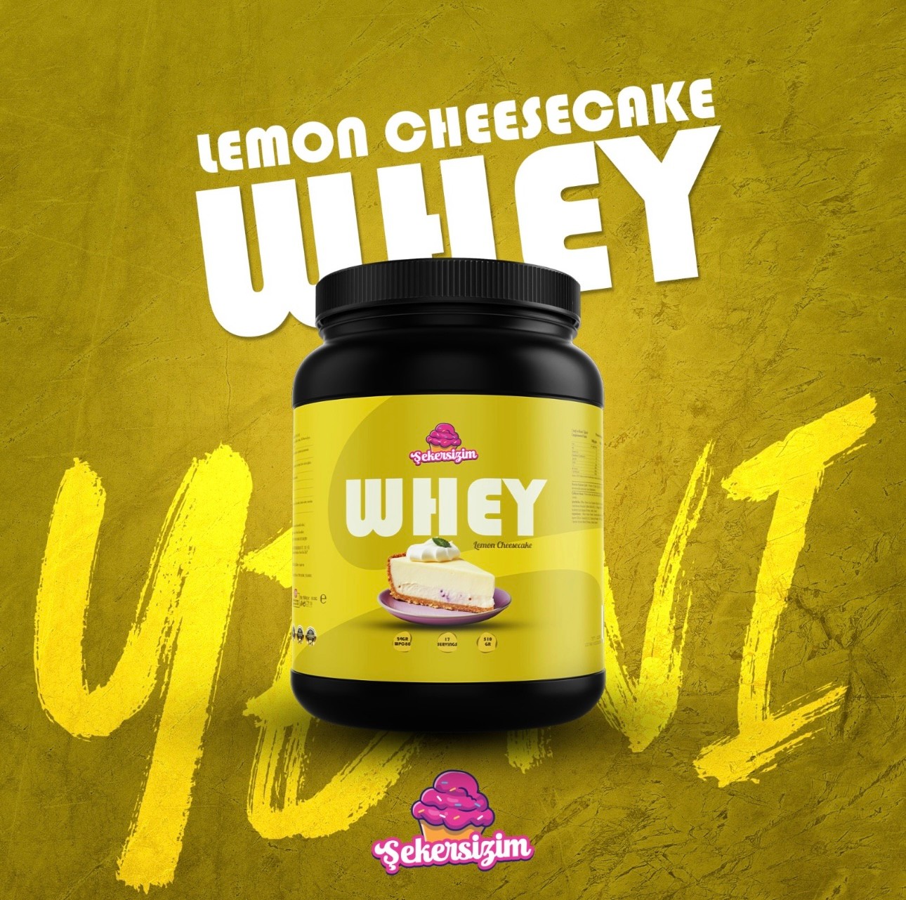 ŞEKERSİZİM WHEY PROTEİN TOZU LEMON CHEESECAKE