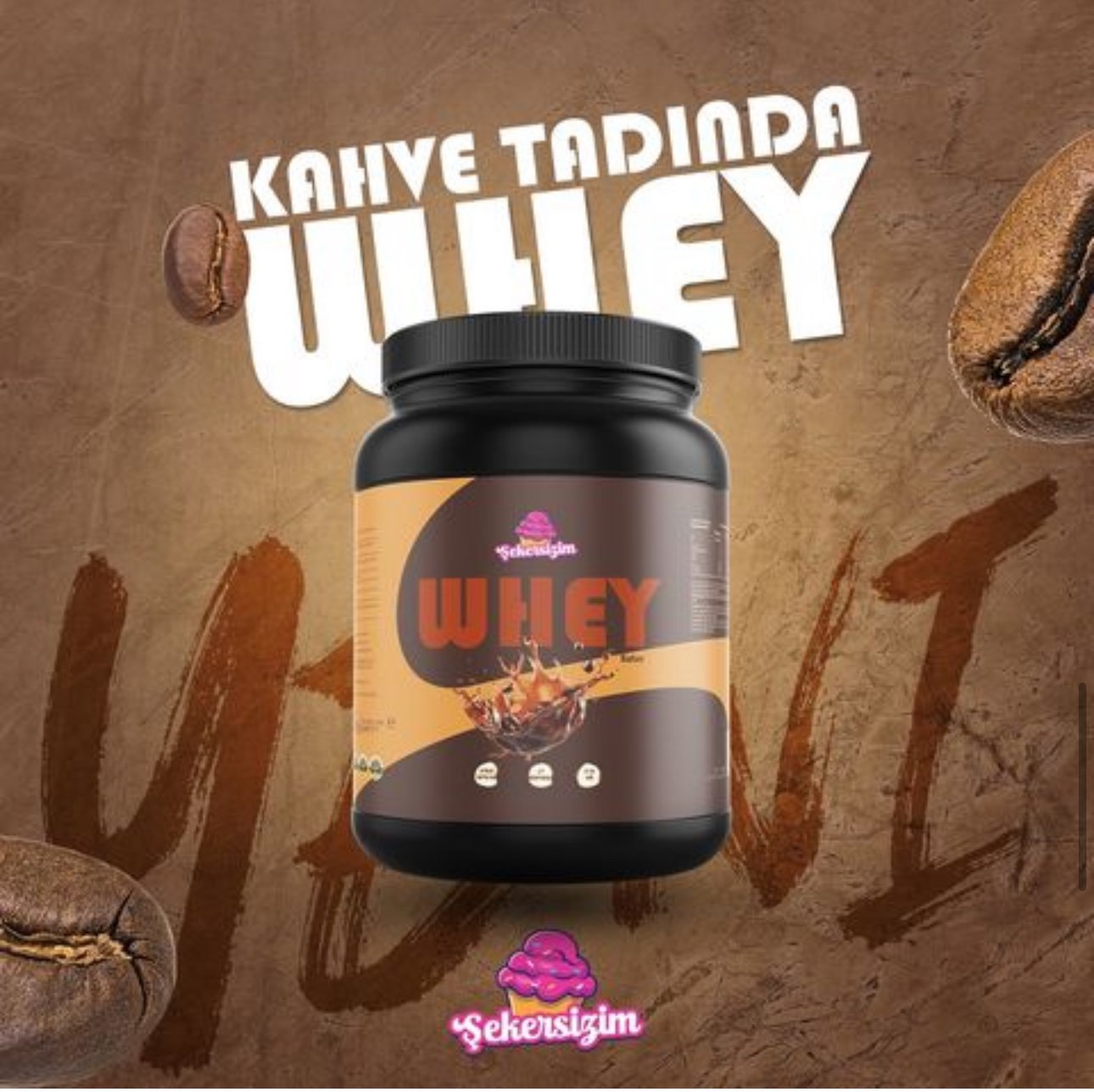 ŞEKERSİZİM WHEY PROTEİN TOZU KAHVELİ 24WPC 80