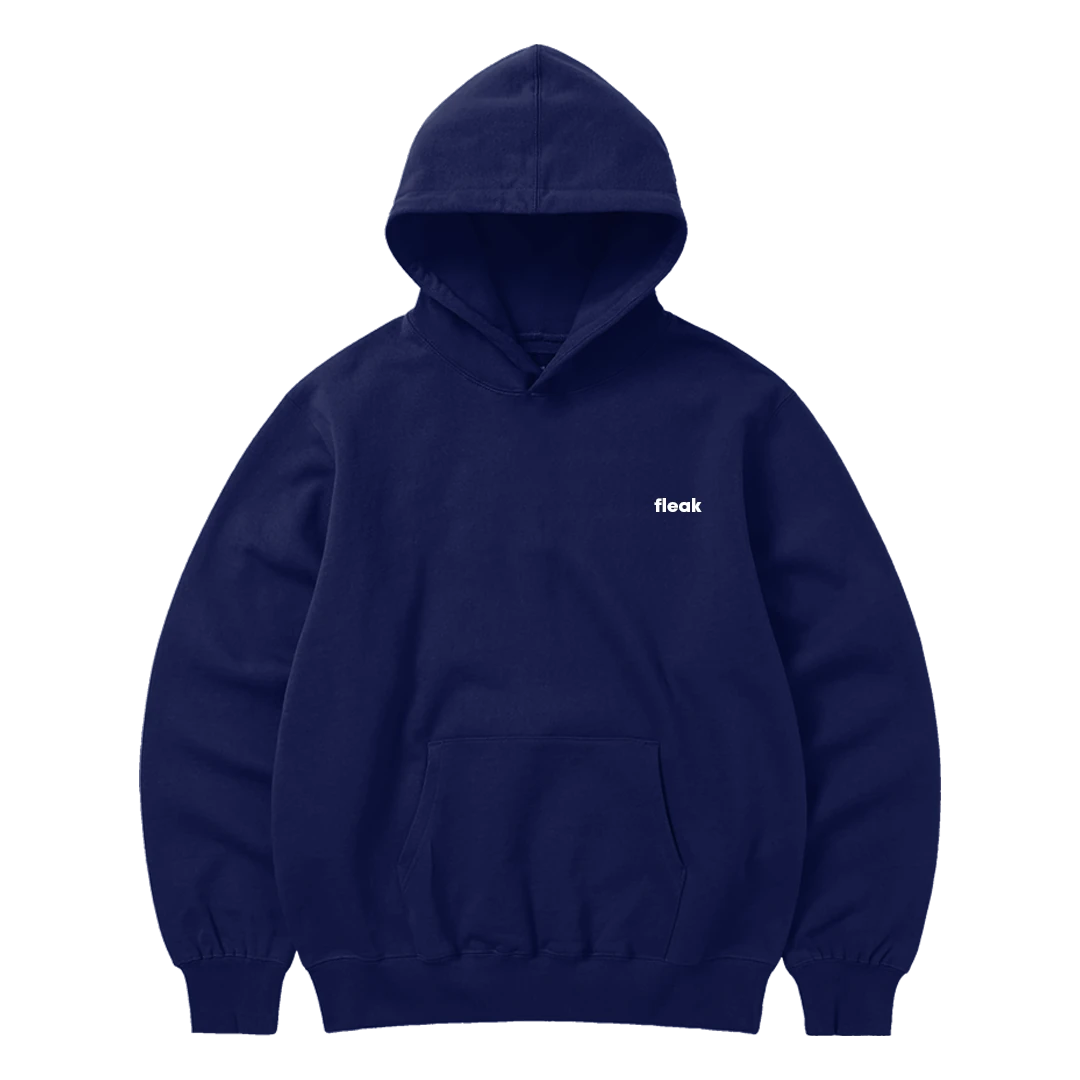 FleakBasic Kışlık Oversize Hoodie | Lacivert