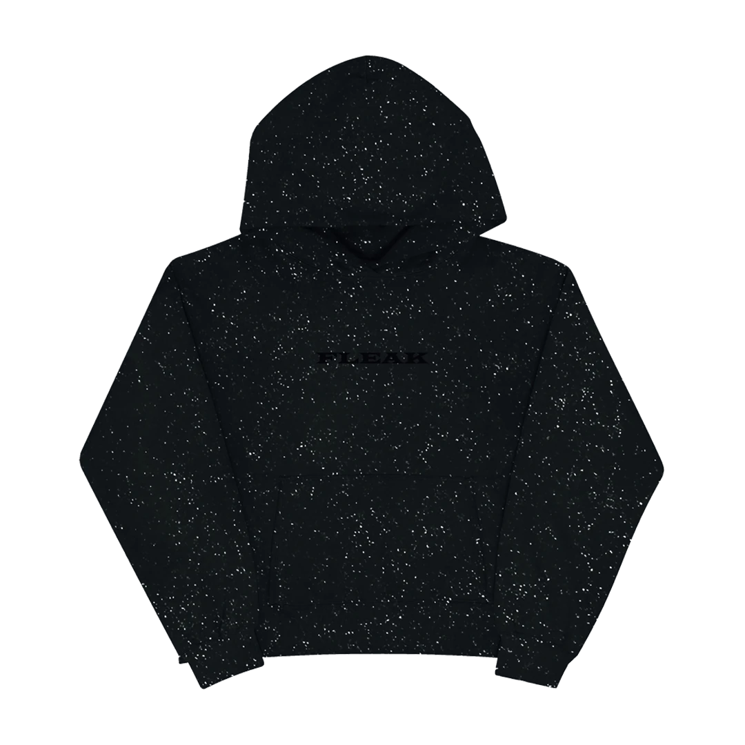 FLEAK Glittery Simli Hoodie | Siyah