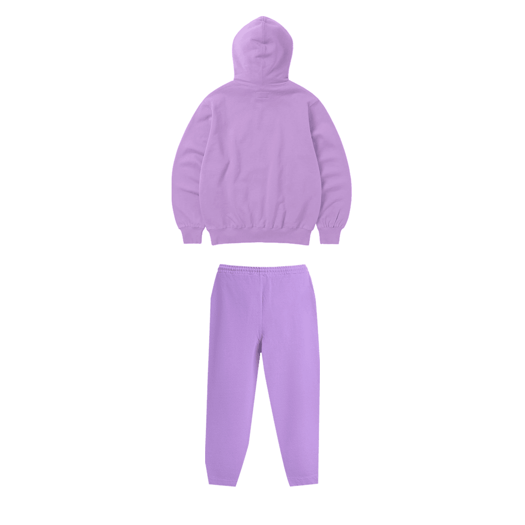 Rhinestone "Revenge" Hoodie Takım | Purple