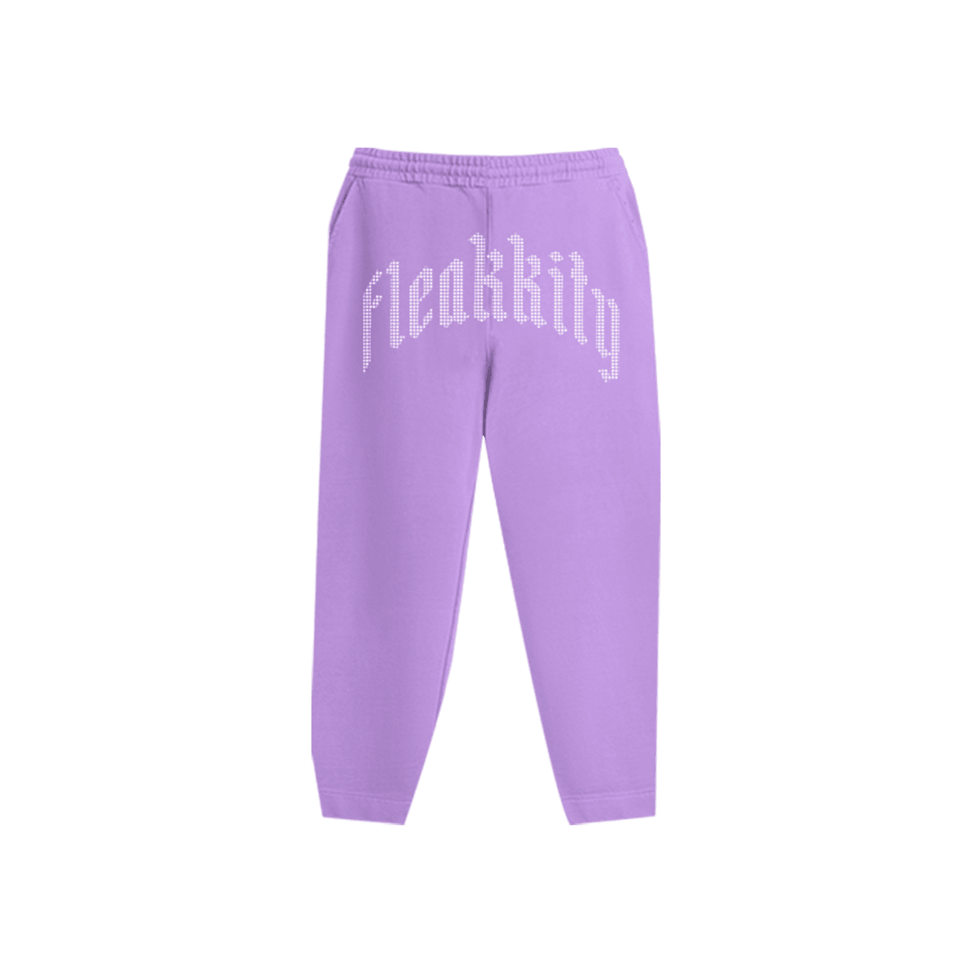 Rhinestone "Fleakkity" Eşofman Altı | Purple