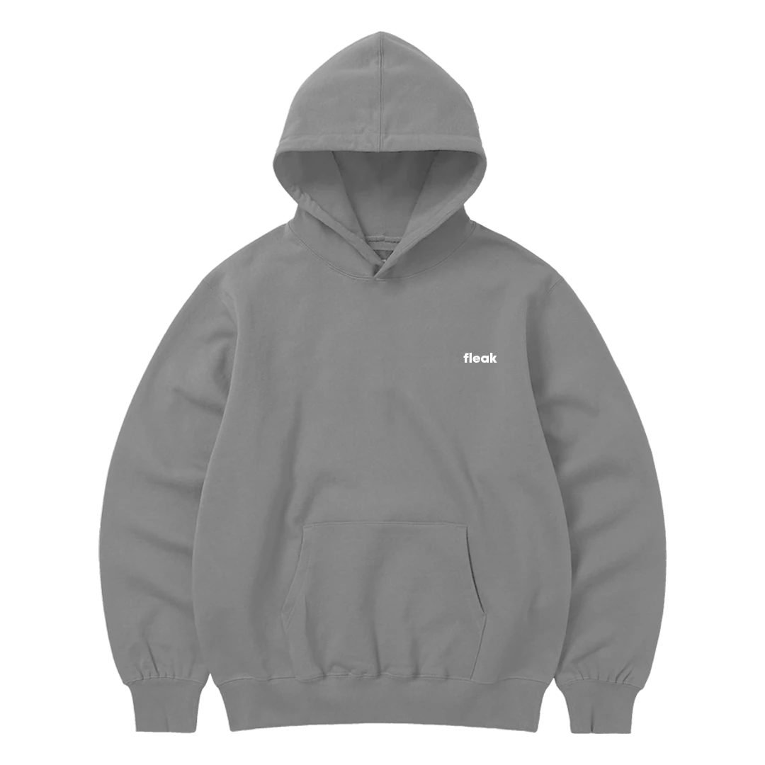 FleakBasic Kışlık Oversize Hoodie | Gri