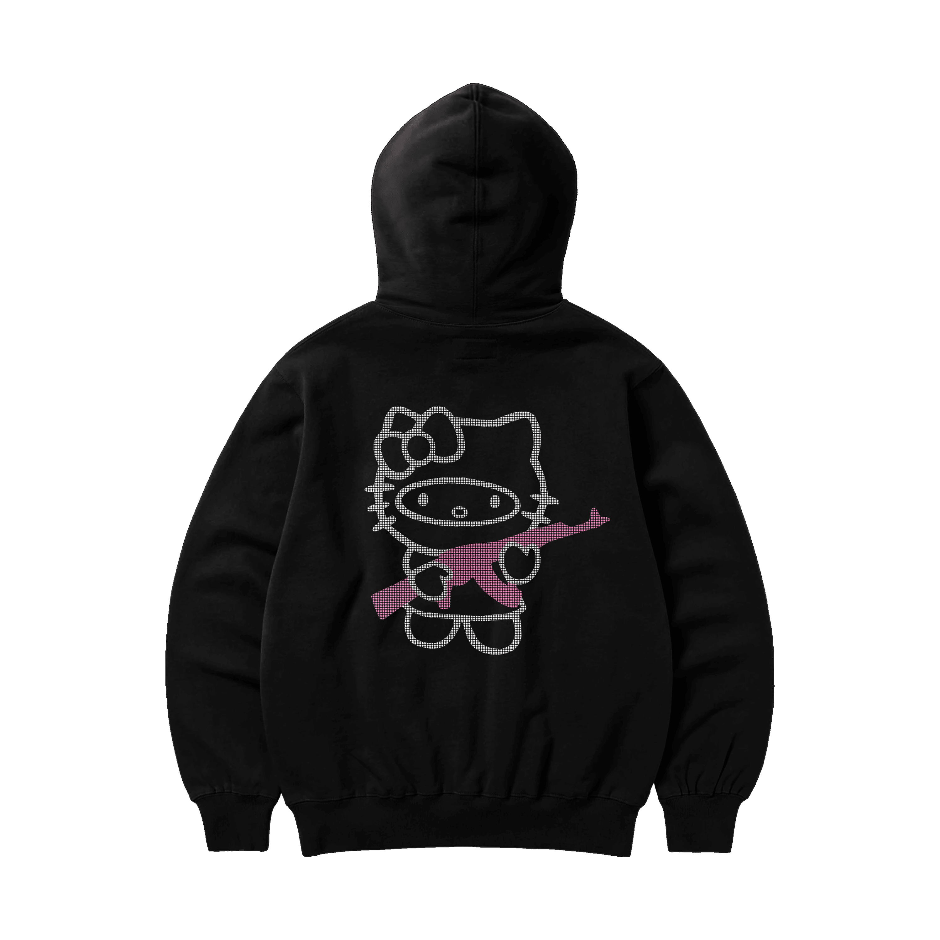 Rhinestone "FL34K" Hoodie | Black