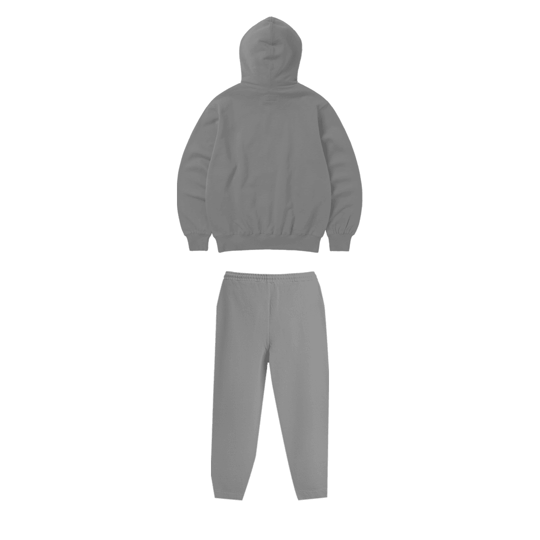 Rhinestone "Meltdown" Hoodie Takım | Grey
