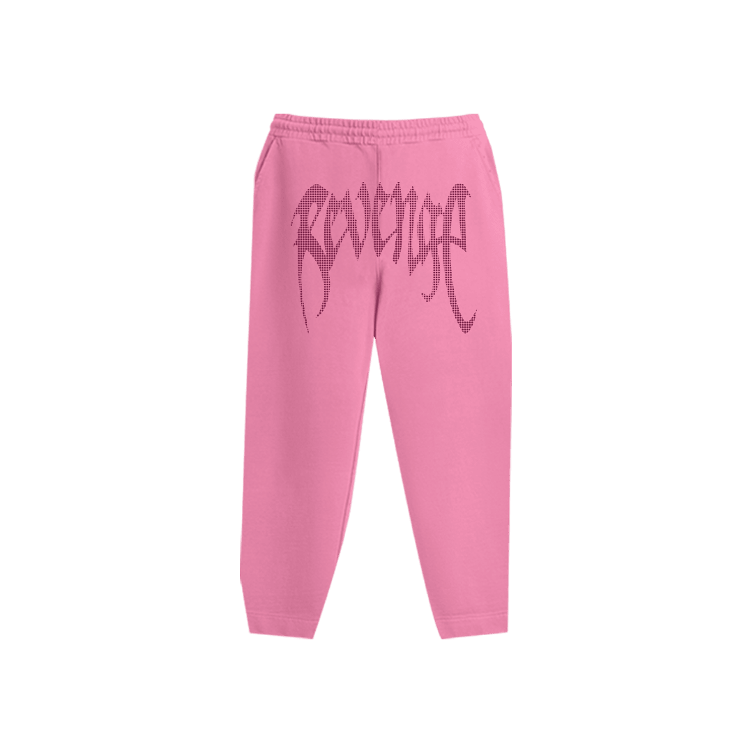 Rhinestone "Revenge" Eşofman Altı | Sugar Pink V2