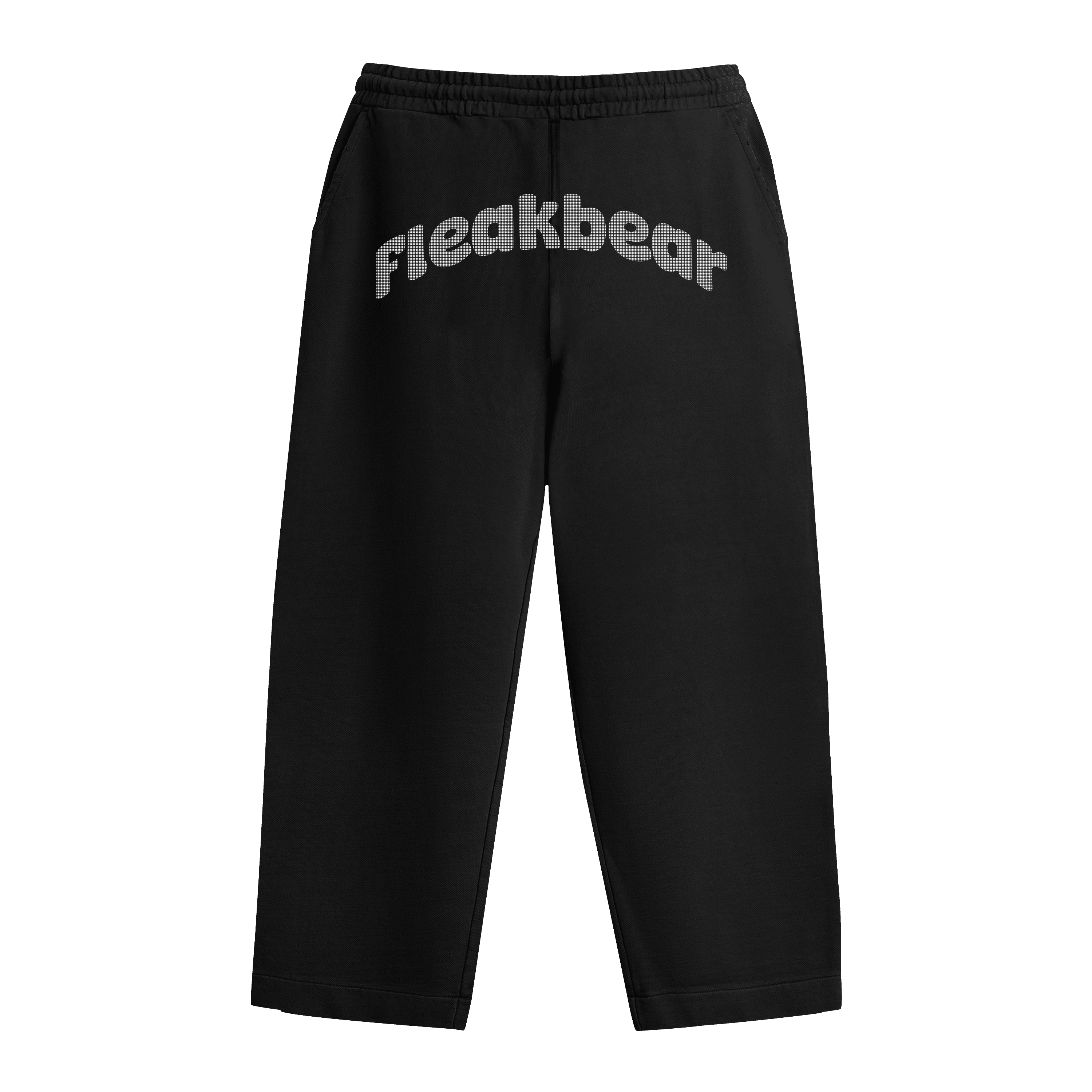 Rhinestone "Fleakbear" Eşofman Altı | Black