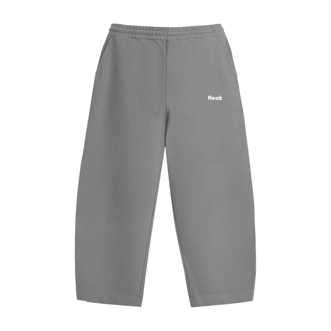 FleakBasic Kışlık Oversize Eşofman Altı | Gri