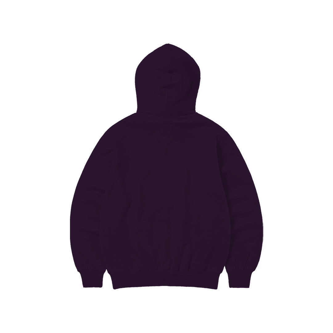 Rhinestone "Revenge" Hoodie | Dark Purple
