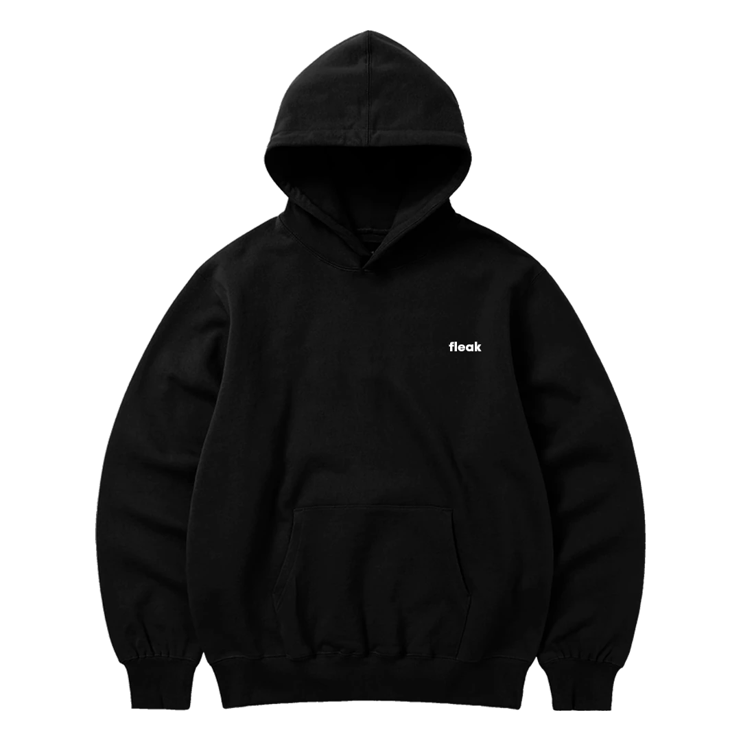 FleakBasic Kışlık Oversize Hoodie | Siyah