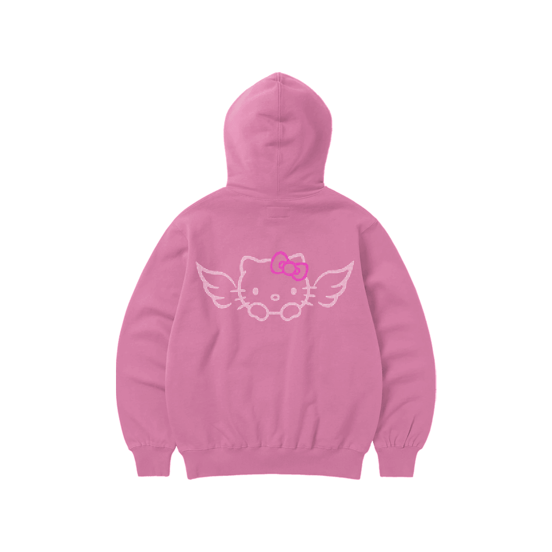 Rhinestone "Fleakkity" Hoodie Takım | Sugar Pink