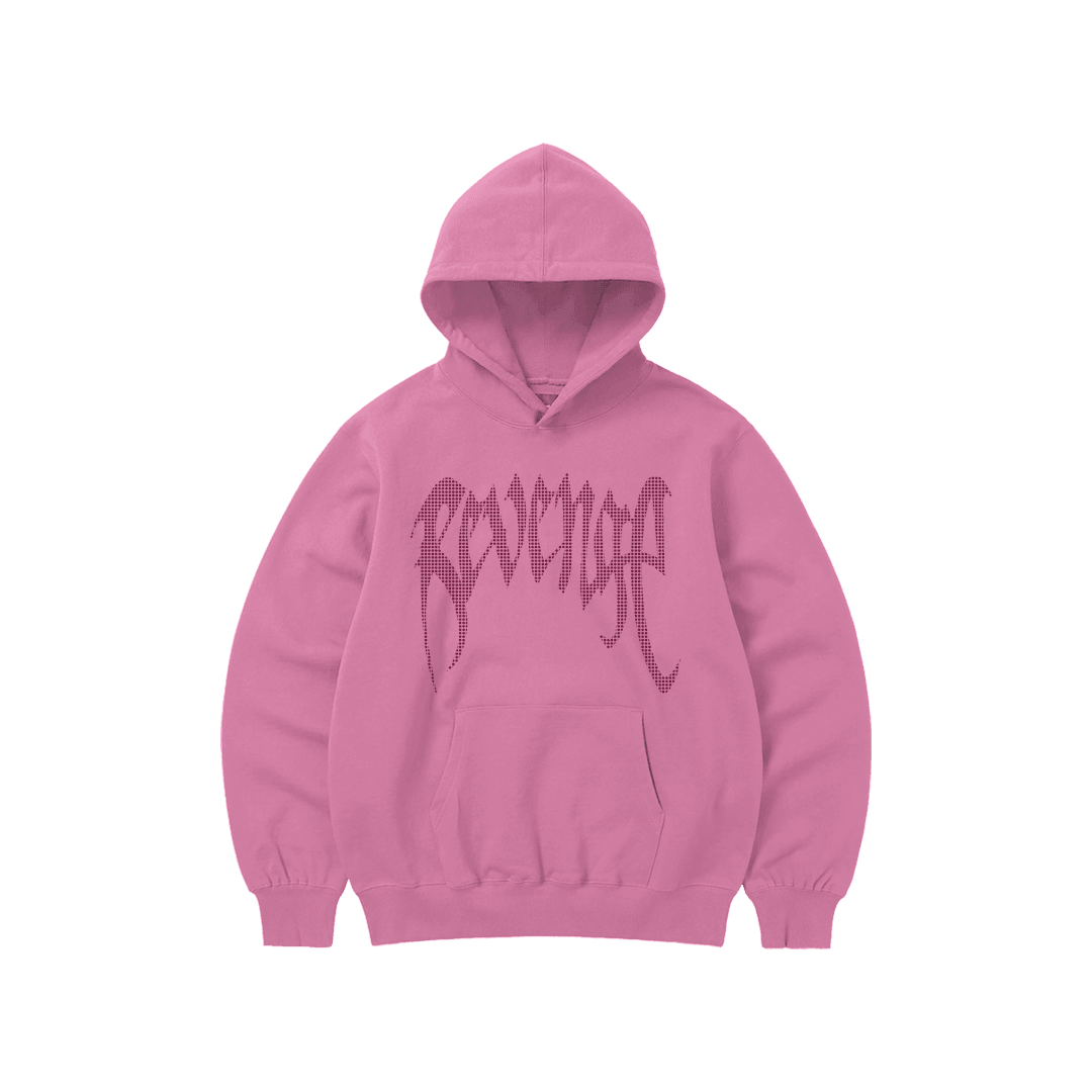 Rhinestone "Revenge" Hoodie | Sugar Pink V2