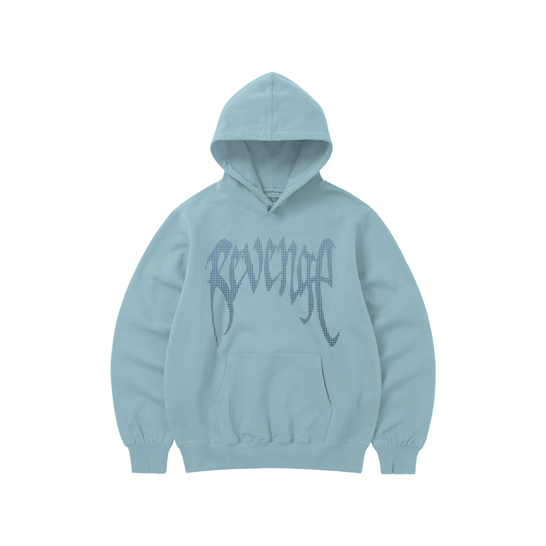 Rhinestone "Revenge" Hoodie | Sugar Blue V2