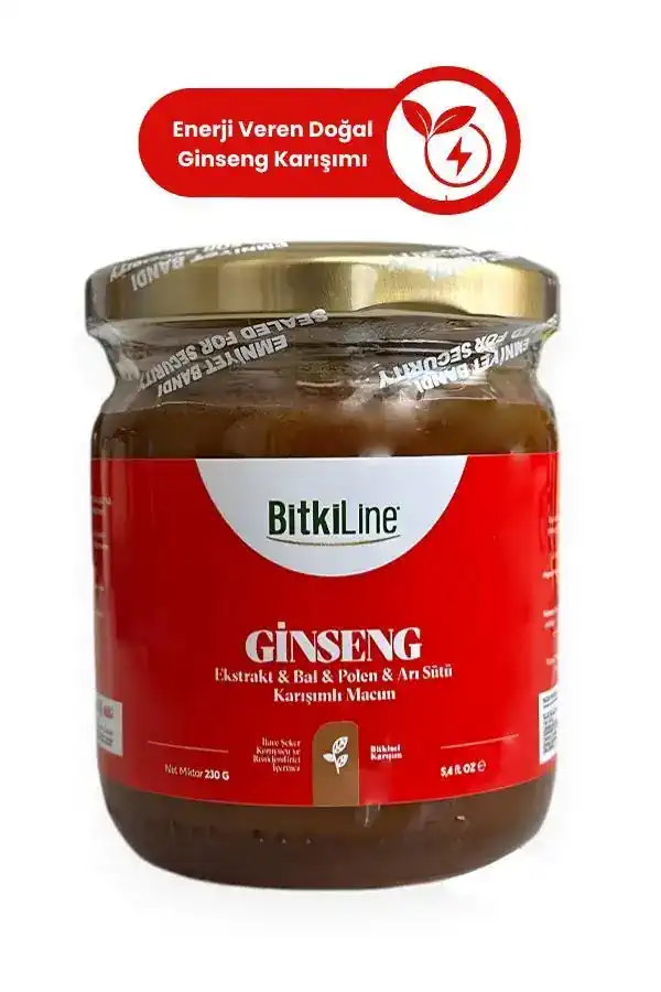 Ginseng Macun 230 g – Enerji ve Bağışıklık Desteği, Arı Sütü ve Polen Karışımı