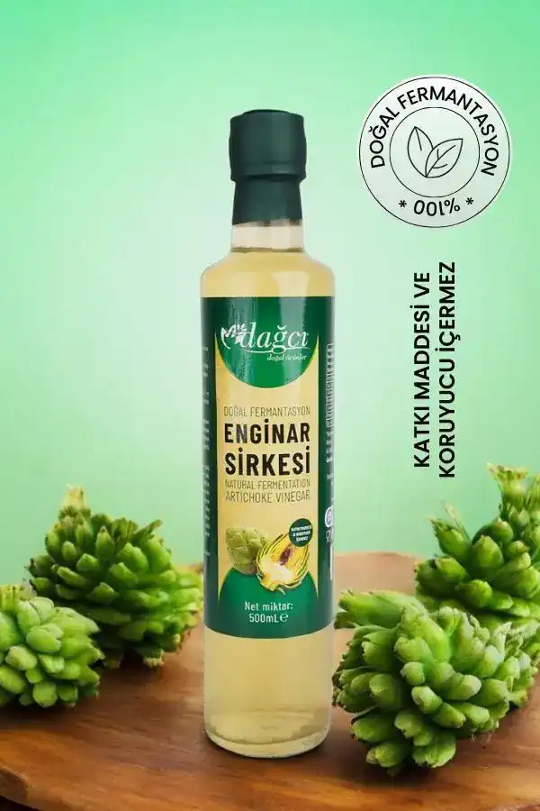 Enginar Sirkesi 500 ml – Doğal Fermantasyon, Karaciğer ve Detox Desteği