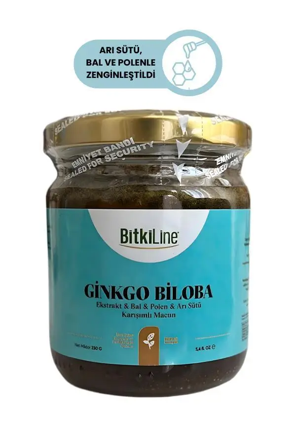Ginkgo Biloba Ekstraktlı Macun 230 g – Bal, Polen ve Arı Sütü İçerikli Zihinsel ve Fiziksel Performans Desteği