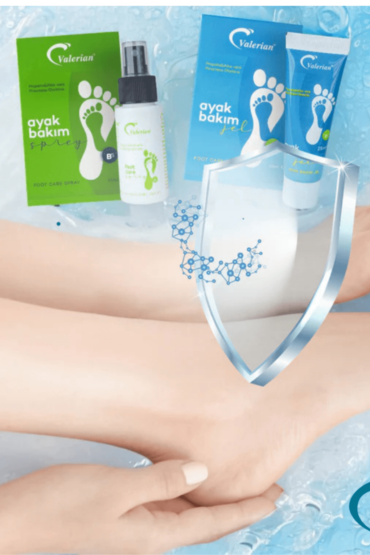 Valerian Ayak Koku ve Mantar Spreyi – Propolis & Aloe Vera İçerikli Bitkisel Ferahlık