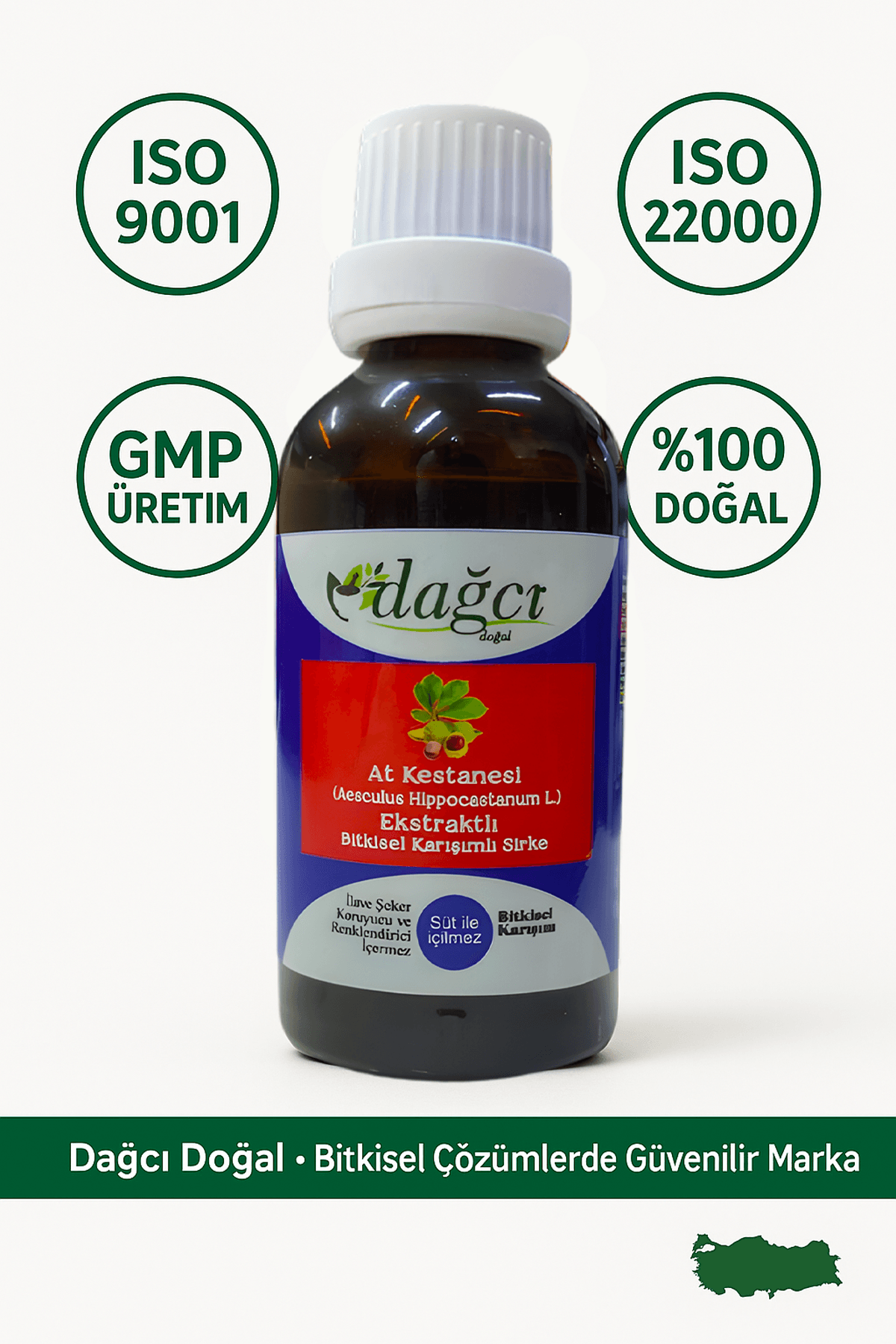 At Kestanesi Ekstratlı Bitkisel Sirke 50 ml – Hemoroid ve Dolaşım Konforuna Destek