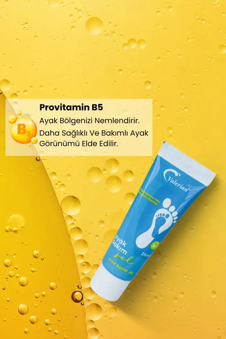 Valerian Ayak Bakım Jeli 25 ml – Ayak Kokusu, Mantar ve Tırnak Mantarına Karşı Bitkisel Bakım Desteği