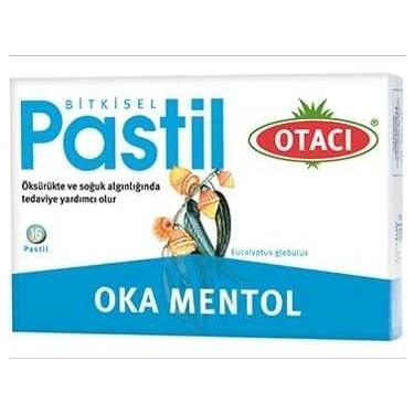 OTACI BİTKİSEL OKA MENTOL 16 PASTİL