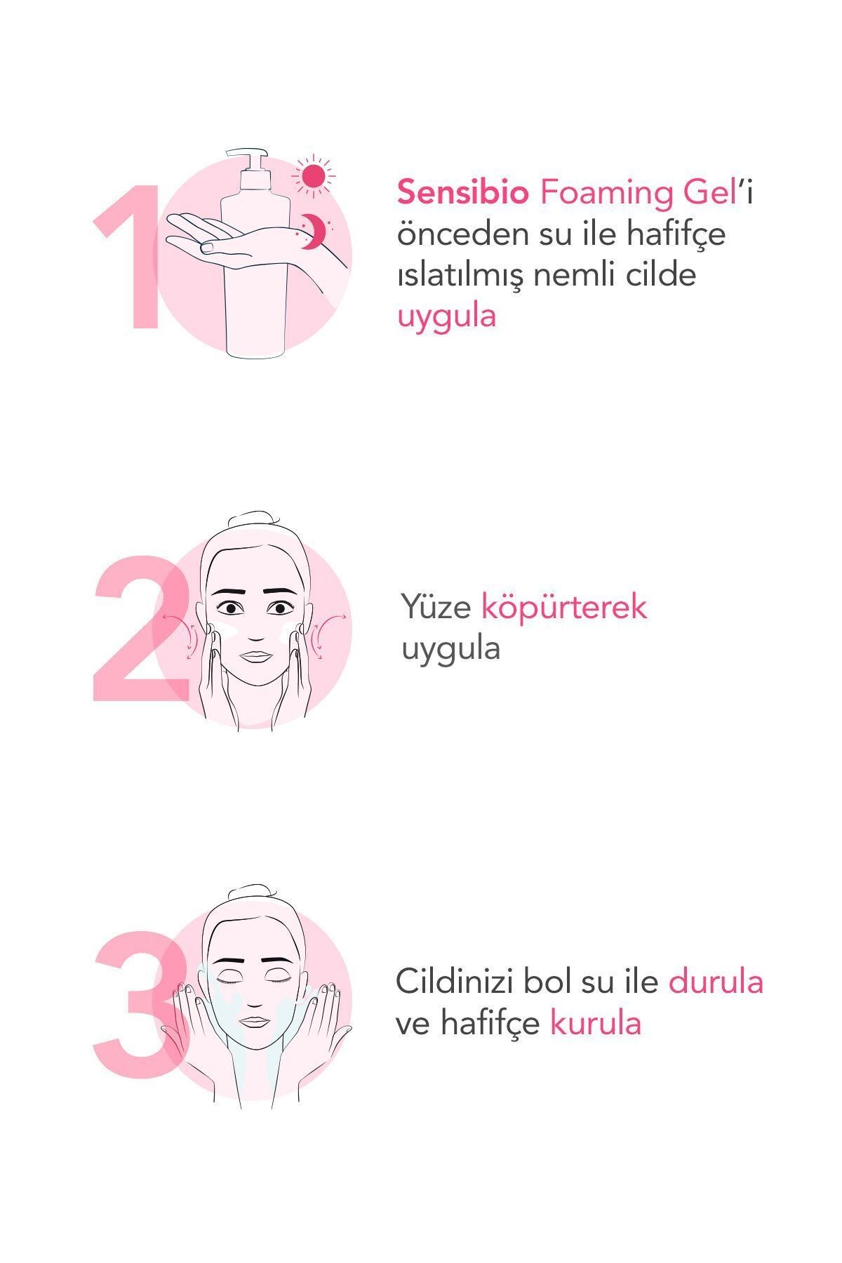 Sensibio Foaming Gel Hassas ve Normal Ciltler Durulanan Micellar Yüz Temizleme Jeli 200 ml