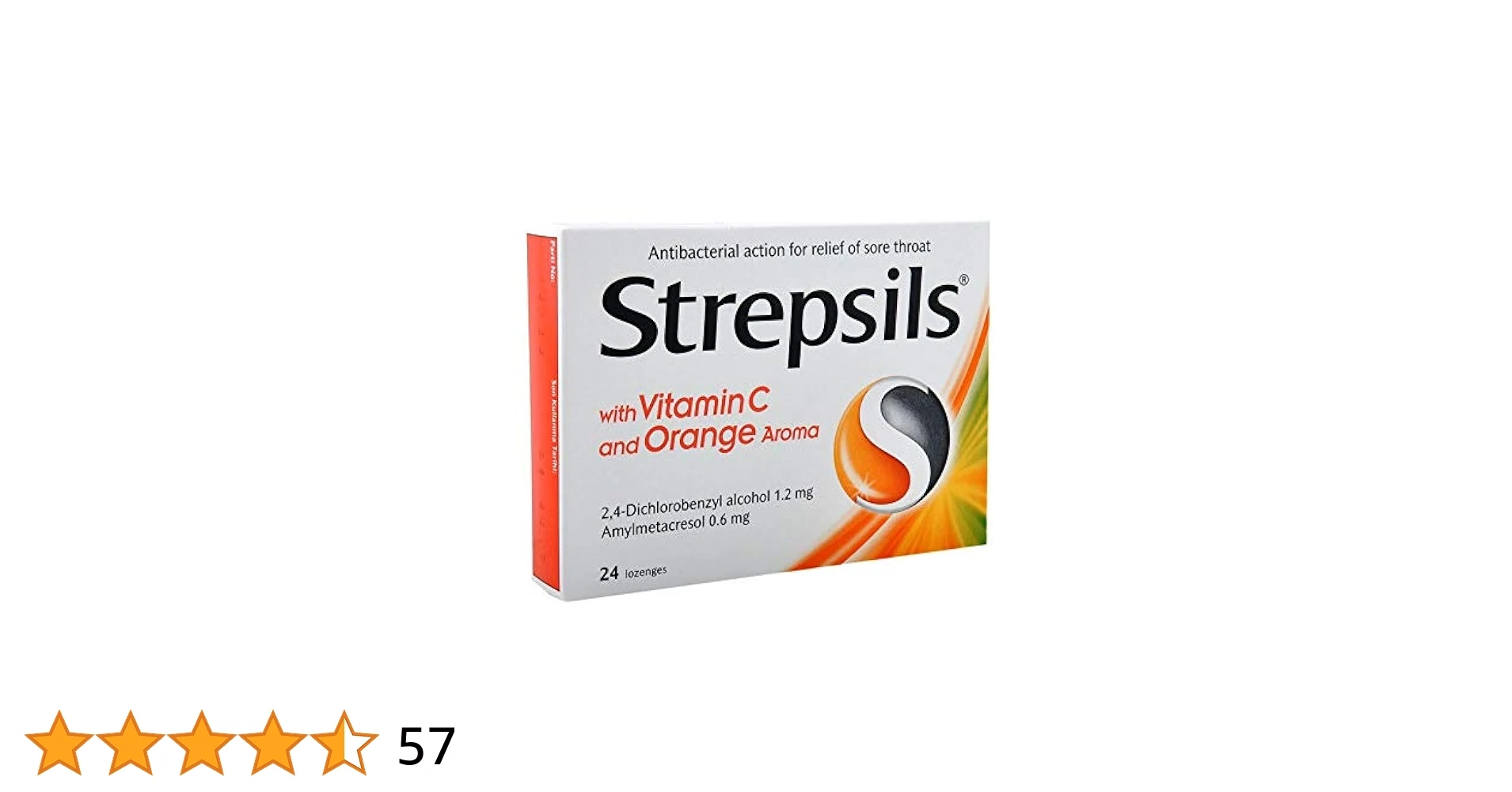 Strepsils C Vitamini ve Portakal Aromalı 24'lü Pastil