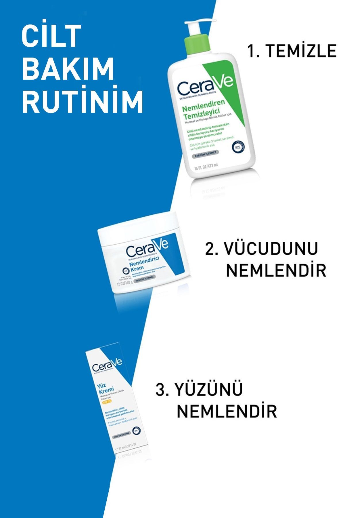 Nemlendirici Yüz Ve Vücut Kremi-Kuru Ciltler İçin Seramid Ve Hyalüronik Asit İçerikli 340gr