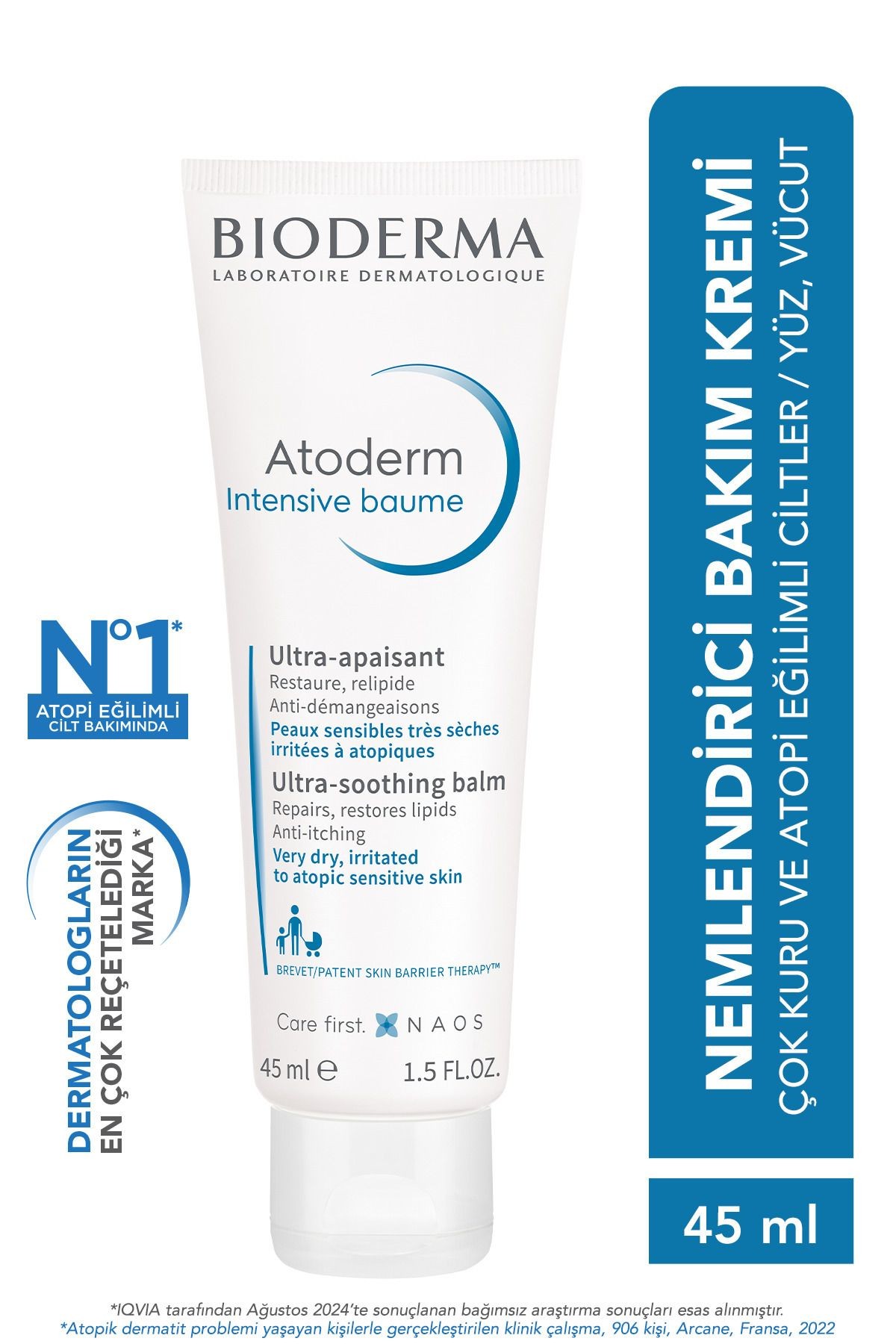 Bioderma Atoderm Intensive Balm Atopi Eğilimli Ciltler için Nemlendirici ve Onarıcı Krem 45 ml