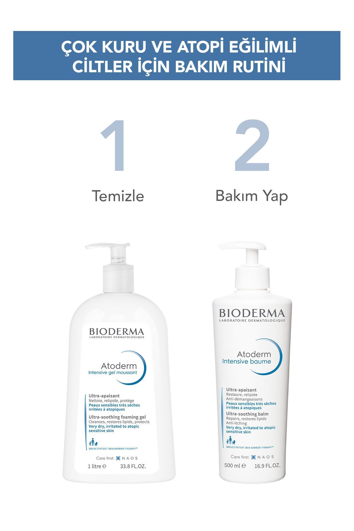 Bioderma Atoderm Intensive Balm Atopi Eğilimli Ciltler için Nemlendirici ve Onarıcı Krem 45 ml