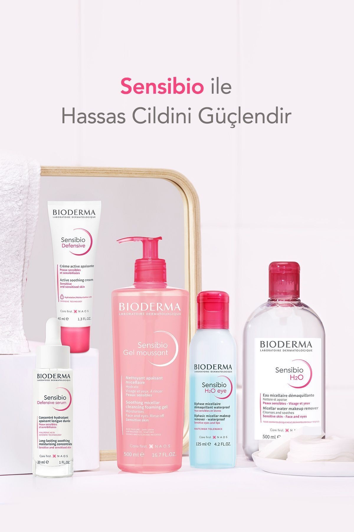 Sensibio Foaming Gel Hassas ve Normal Ciltler Durulanan Micellar Yüz Temizleme Jeli 200 ml